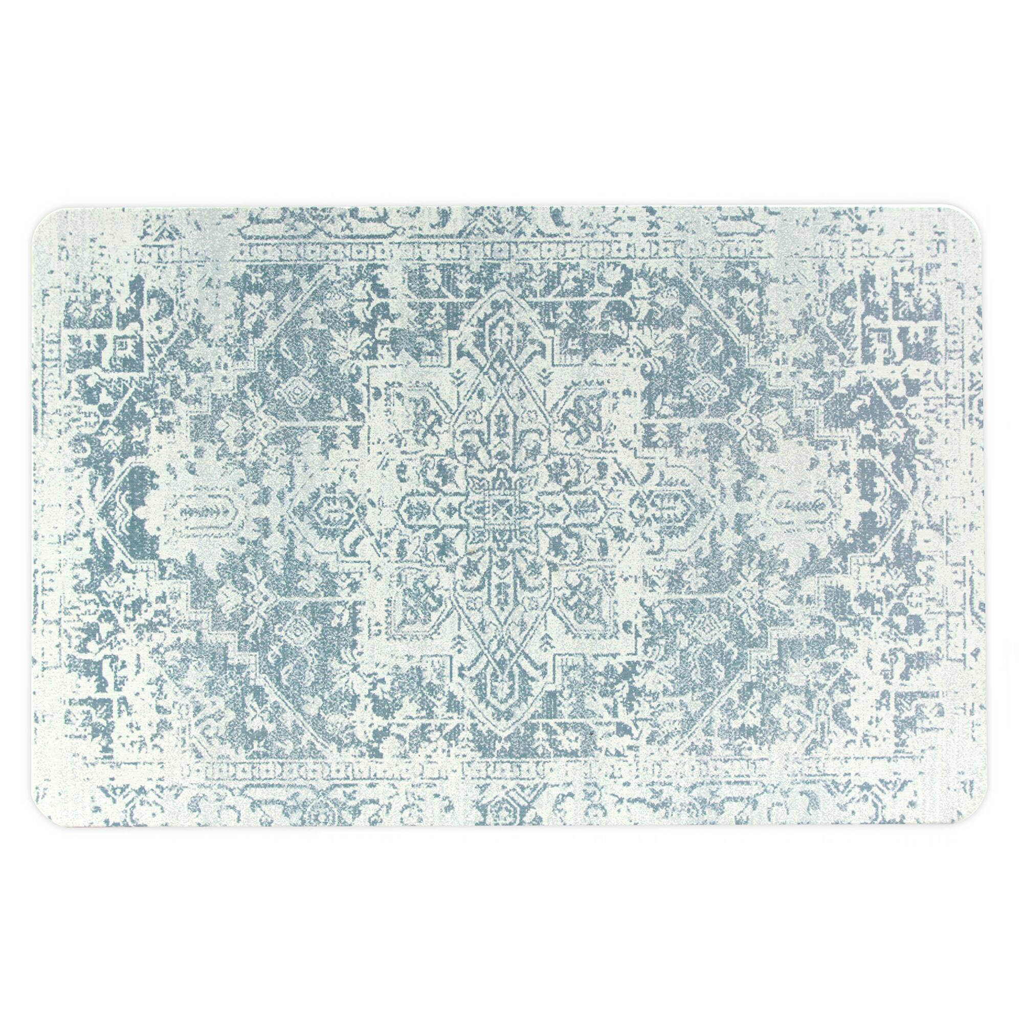 FloorPops Kilim Blue Stone Quick Drying Mat